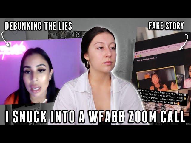 I SNUCK INTO A WFABB ZOOM CALL *debunking the lies* #igenius #wfabb