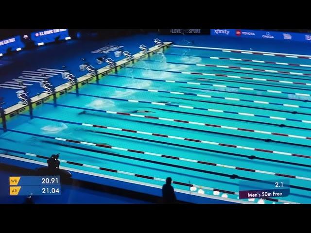 Michael Andrew WINS Men’s 50 Free Heat 8 | 2021 US Olympic Swimming Trials