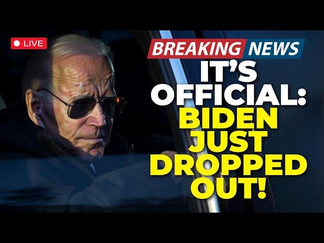 BREAKING LIVE! BIDEN OFFICIALLY DROPS OUT! HERE IS WHAT WE KNOW RIGHT NOW.