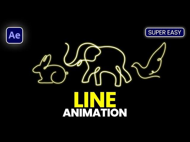 Create Stunning ANIMATE LINES in After Effects | Step by Step Tutorial for Beginners 