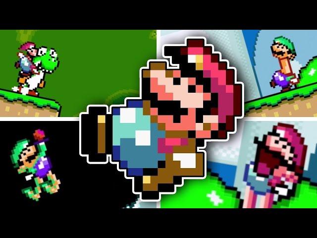 Most Hilarious Super Mario World Rom Hack EVER! (Diagonal Mario)