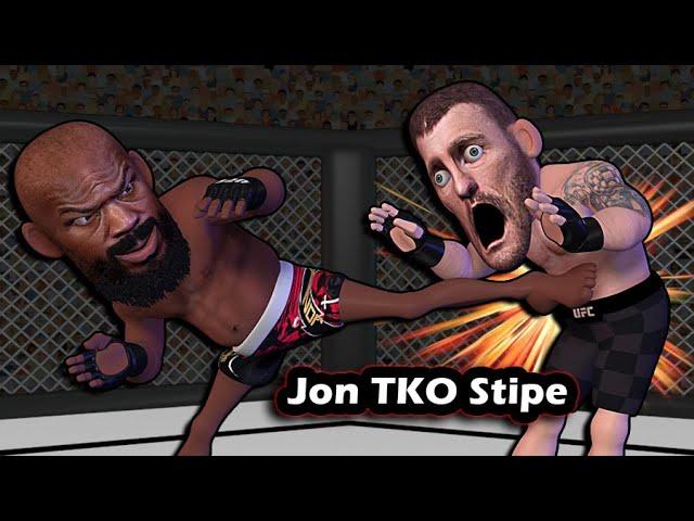 Jon Jones TKO Stipe at UFC 309