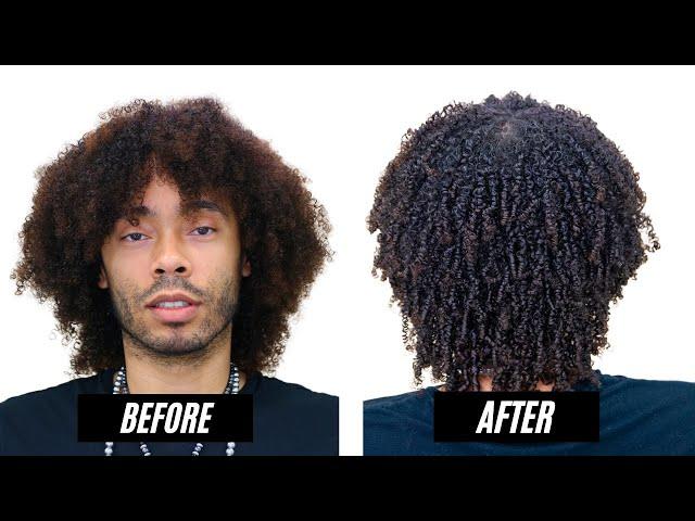 Men's Natural Hair Routine  → DEFINED WASH N' GO 