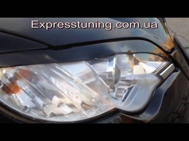 Реснички на фары Субару Аутбек 3. Реснички на Subaru Outback 3. Aom Tuning. Тюнинг запчасти. Обзор.