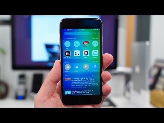 iOS 9 is here - Check out what's new! (Beta)