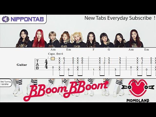 【Guitar TAB】〚Momoland〛Bboom Bboom / 모모랜드 - 뿜뿜 기타 탭 / ギター tab譜 & tutorial
