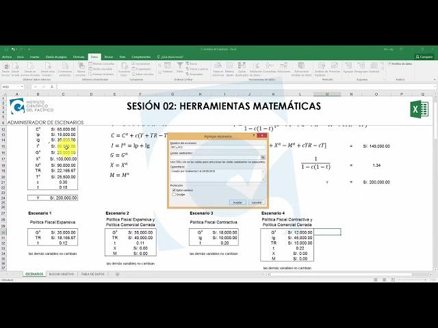 EXCEL ECONOMISTAS-S02-ANÁLISIS DE HIPÓTESIS-P01