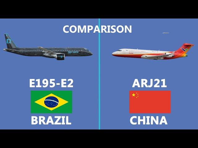 Is China's ARJ21 is better than E195 aircraft. Comparison of ARJ 21 vs E195-E2