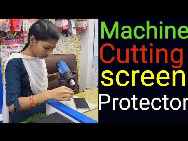 Machine Cutting Mobile Trink Lamination Screen protector #simkisowmiya