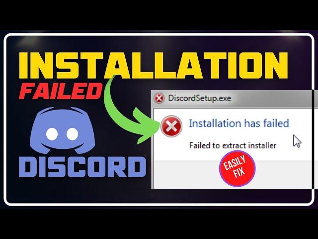 How to Fix DISCORD NOT INSTALLING || DiscordSetup.exe Installation Has Failed [Windows 11/10]