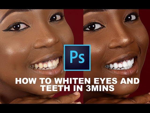 HOW TO WHITEN EYES AND TEETH IN PHOTOSHOP IN 3MIN