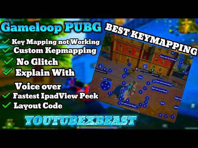 Gameloop Best Key Mapping Settings PUBG Emulator 2024 | Make Your Own Keymapping | YOURUBEXBEAST |