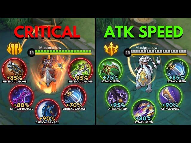 Irithel Full Critical Build vs Irithel Full Attack Speed Build