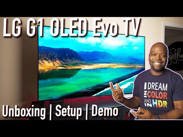 LG G1 OLED Evo 4K HDR TV Unboxing | Setup & Demo