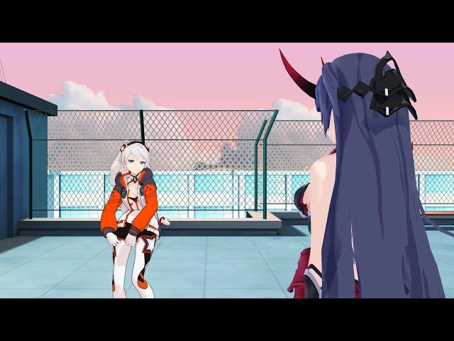 【MMD Honkai 3rd】 Kiana showing off her dance moves to Mei