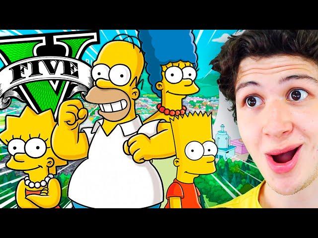 ENCONTRÉ a los SIMPSONS en GTA 5! (Mods)