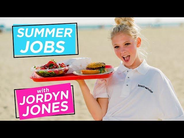 JORDYN JONES BEACH BURGER CHALLENGE | Summer Jobs w/ Jordyn Jones