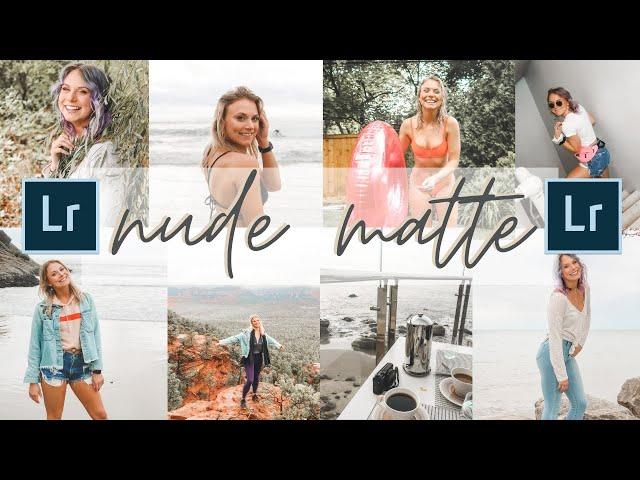 Nude Matte Aesthetic FREE Lightroom Preset!