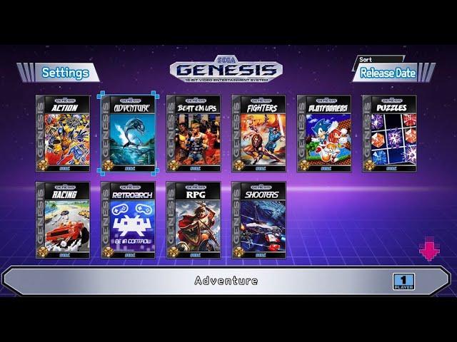 Custom HomeScreen/ Folders for Sega Genesis Mini with Hakchi2 CE