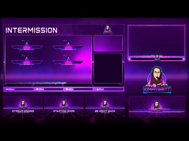 I will design best twitch overlay and logo for your stream(link in bio)