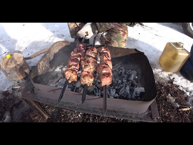 НА КАРАМКЕН ЗИМОЙ. МЕДВЕЖИЙ СЛЕД.МАГАДАНСКАЯ ОБЛАСТЬ.