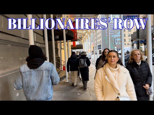 NEW YORK CITY Walking Tour [4K] - Billionaires' Row - NYC Virtual Walking Tour 4K HDR