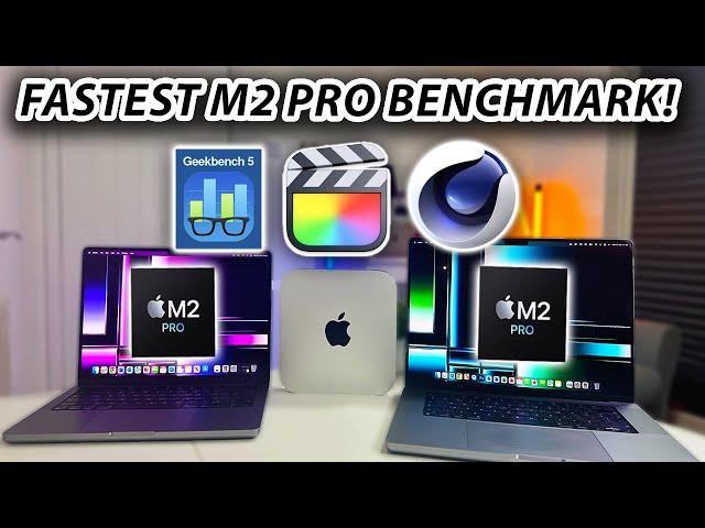 What M2 Pro Chipset has the Fastest BENCHMARK?? - Review Comparison