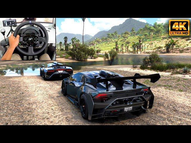 Lamborghini Huracan Super Trofeo & Mercedes-AMG ONE | Forza Horizon 5 | Thrustmaster T300RS gameplay