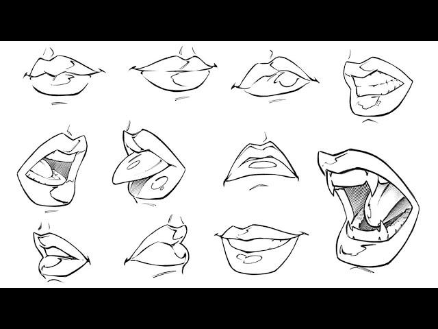 Practice Drawing Female Lips