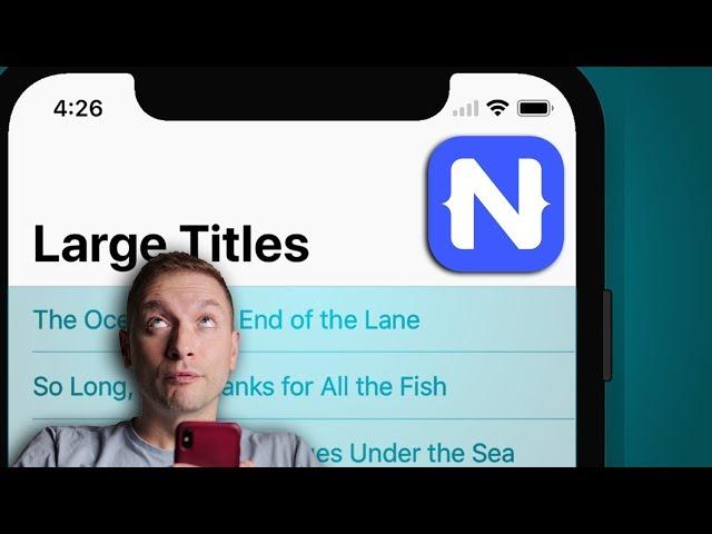 How to Use iOS Large Titles | NativeScript Tutorial