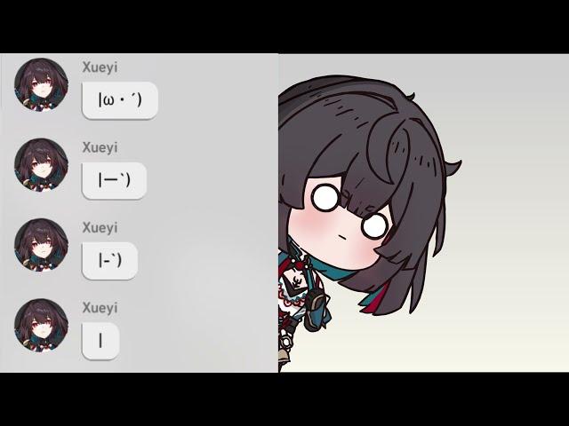 Xueyi try hard getting to join our chat is the funniest thing Honkai Starrail have cooked