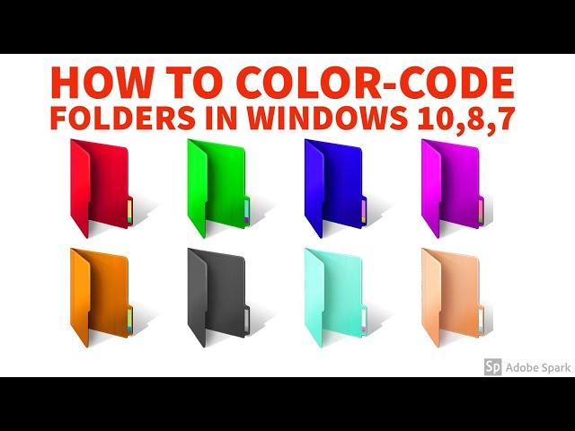 How to color-code folders in Windows 10,8,7