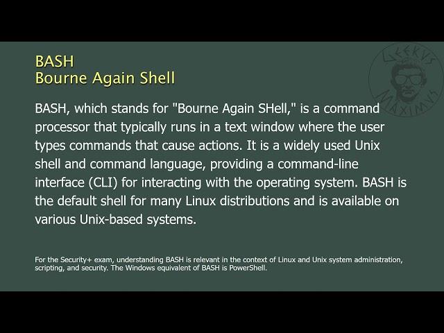 BASH - Bourne Again Shell