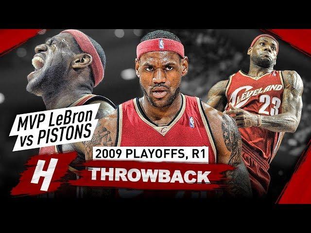 MVP LeBron James in His Prime Years! Full Series Highlights vs Pistons 2009 NBA Playoffs - BEAST!