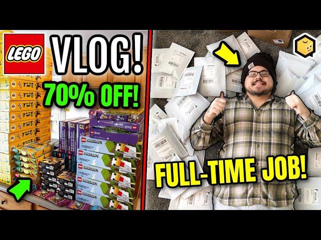 LEGO CLEARANCE SEASON IS BACK! Packing Orders as a FULL-TIME LEGO Bricklink Seller! LEGO Vlog #13