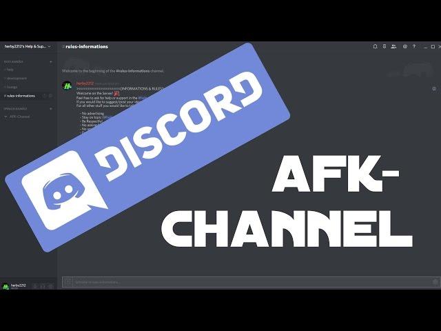 How To: Discord AFK-Channel Einrichten | Automatisch | FullHD | German/Deutsch