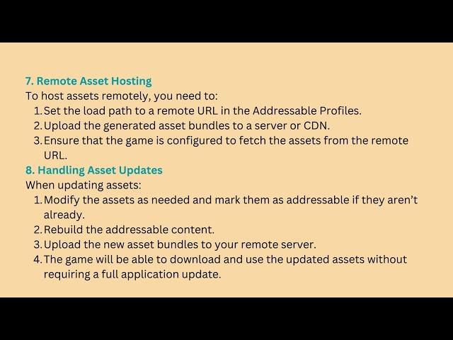 Here is a detailed explanation of Addressable Assets in Unity