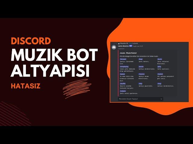 DİSCORD EN GELİŞMİŞ MÜZİK BOT ALTYAPISI! HATASIZ