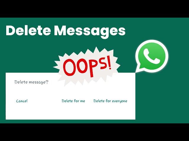 Recall or Delete Already Sent WhatsApp Text Messages