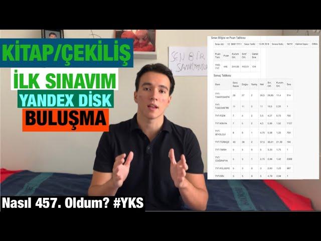 İLK SINAV SONUCUM/Kitap- Buluşma/Yandex Disk Sorularım hakkında/#YKS