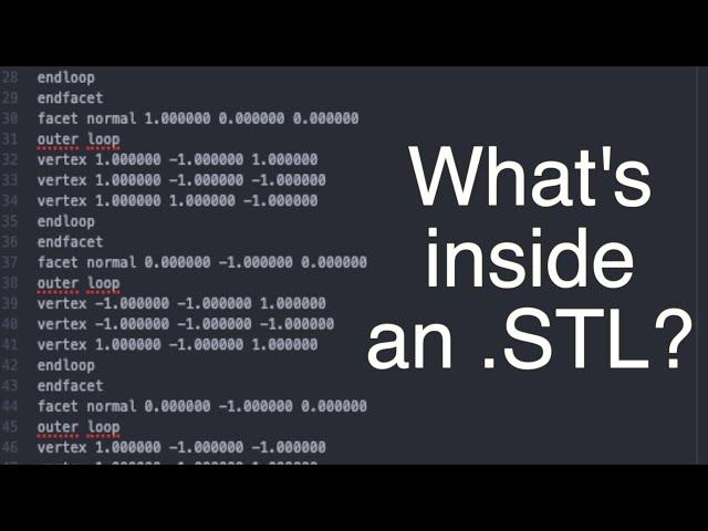 What's inside an .STL? Edit an .STL file using a text editor!