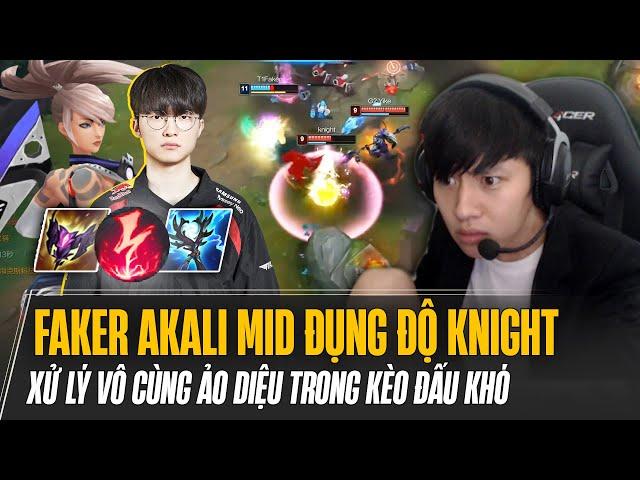 FAKER VÁC AKALI ĐI MID VÔ TÌNH ĐỤNG ĐỘ LEBLANC CỦA KNIGHT TẠI MÁY CHỦ SIÊU CẤP VÀ CÁI KẾT