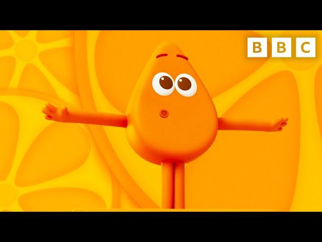  Orangey ENERGY  SONG for Kids | Colourblocks | CBeebies