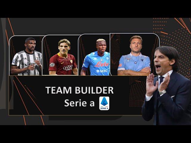 Costruiamo una squadra che vinca la SERIE A ! - Team Builder