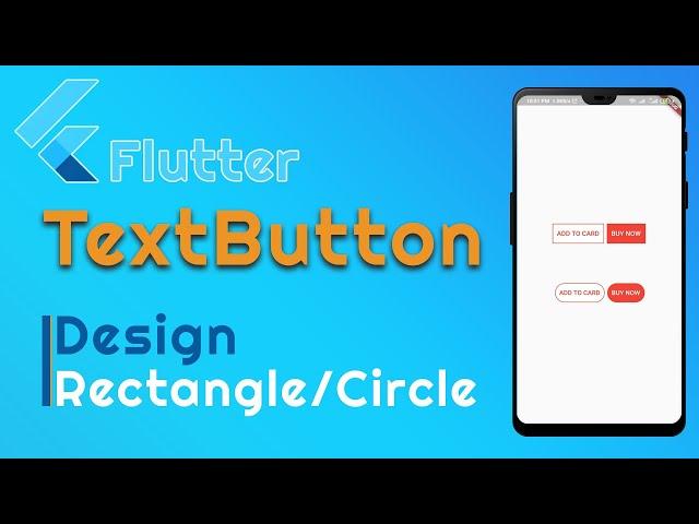 Flutter TextButton Style Rectangle/Circle Shape, BorderRadius