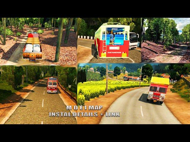 How to Install Indian Map On Euro Truck Simulator 2|Small Map For Ets2 1.31-35  | Mod M.D.E.I Map