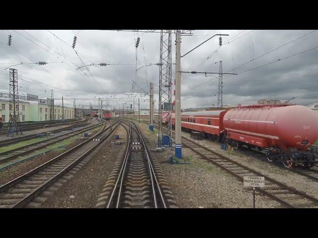 Railway Cab Rides "Krasnoyarsk - Mariinsk" Passenger train on the Trans-Siberian Railway