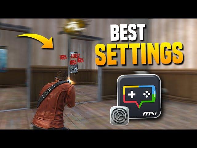 Best MSI App Player Setting For Onetap Headshots| 2022 | Free Fire