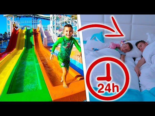 24H DANS UN PARC AQUATIQUE !