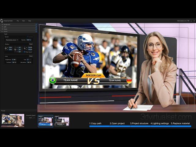 Video Tutorial - Using Virtual Studio 113B in NewTek TriCaster® (Virtual Set Editor)